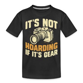 Photographer - Kids' Premium Organic T-Shirt - black - Front