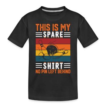 Bowling - Kinder Premium Bio T-Shirt - Schwarz - Vorne