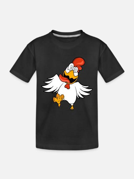 Lustiges hypnotisiertes Huhn - Kinder Premium Bio T-Shirt - Schwarz
