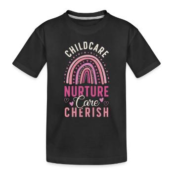 Childcare Worker Childcare Nurture Daycare Worker - Kinder Premium Bio T-Shirt - Schwarz - Vorne