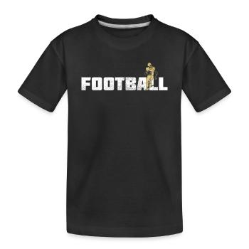 Football américain - T-shirt bio Premium Enfant - noir - Devant