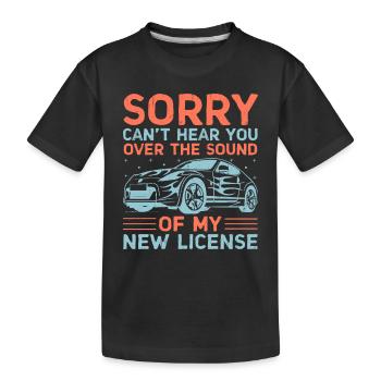 Permis de conduire passé Nouveau permis de conduire S - T-shirt bio Premium Enfant - noir - Devant