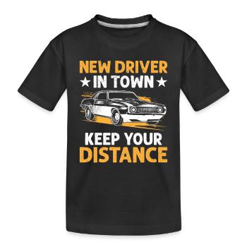 Permis de conduire passé Nouveau permis de conduire S - T-shirt bio Premium Enfant - noir - Devant