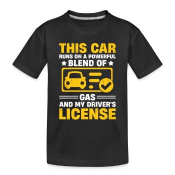 Permis de conduire passé Nouveau permis de conduire S - T-shirt bio Premium Enfant - noir - Devant