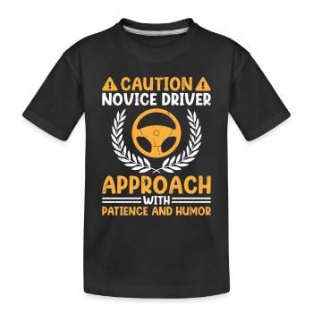 Permis de conduire passé Nouveau permis de conduire S - T-shirt bio Premium Enfant - noir - Devant