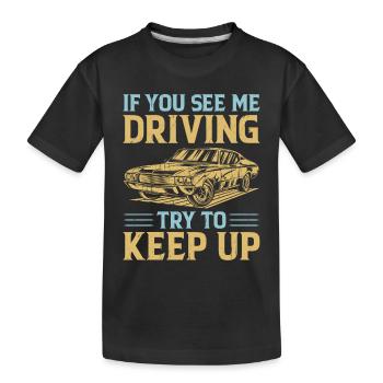 Permis de conduire passé Nouveau permis de conduire S - T-shirt bio Premium Enfant - noir - Devant