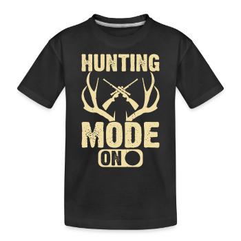 Hunting hunters - Kids' Premium Organic T-Shirt - black - Front