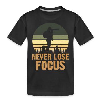 Photographe - T-shirt bio Premium Enfant - noir - Devant