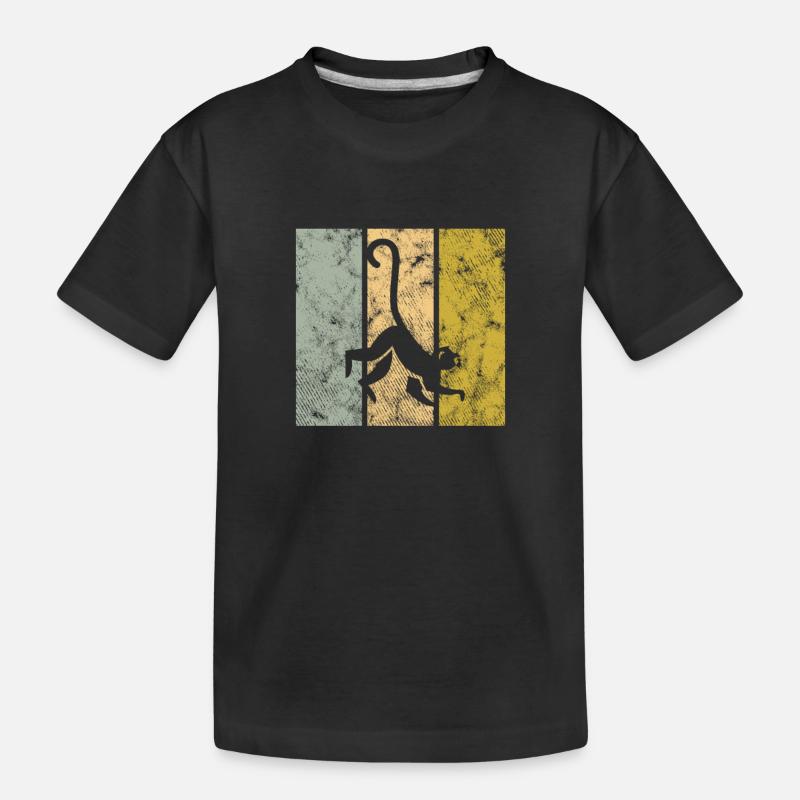 Affe - Kinder Premium Bio T-Shirt - Schwarz