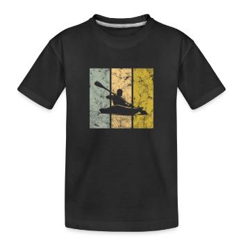 Kanu - Kinder Premium Bio T-Shirt - Schwarz - Vorne