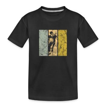 Football américain - T-shirt bio Premium Enfant - noir - Devant