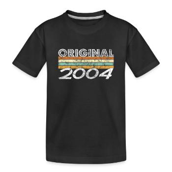 Original 2004 - Kinder Premium Bio T-Shirt - Schwarz - Vorne