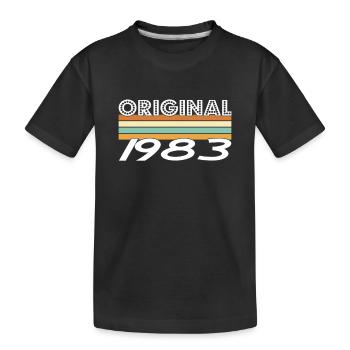 Original 1983 - T-shirt bio Premium Enfant - noir - Devant