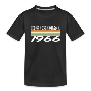 Original 1966 - Kinder Premium Bio T-Shirt - Schwarz - Vorne