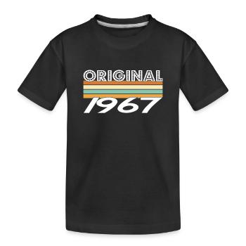 Original 1967 - Kinder Premium Bio T-Shirt - Schwarz - Vorne