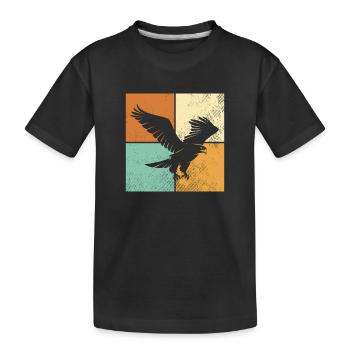 Aigle - T-shirt bio Premium Enfant - noir - Devant