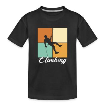 Grimper - T-shirt bio Premium Enfant - noir - Devant