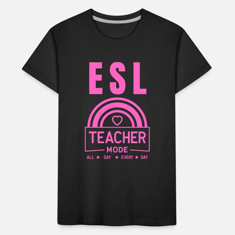 Enseignant d’anglais langue seconde |Langue anglaise |Pour les enseignants d’anglais langue seconde T-shirt bio Premium Enfant