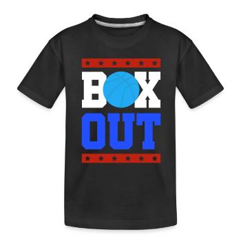 Basketball Sport Slogan - Kids' Premium Organic T-Shirt - black - Front