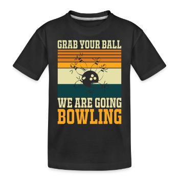 Bowling - T-shirt bio Premium Enfant - noir - Devant