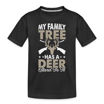 Hunting hunters - Kids' Premium Organic T-Shirt - black - Front