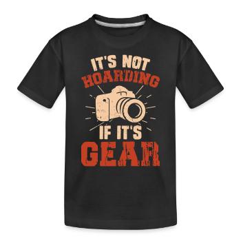 Photographe - T-shirt bio Premium Enfant - noir - Devant