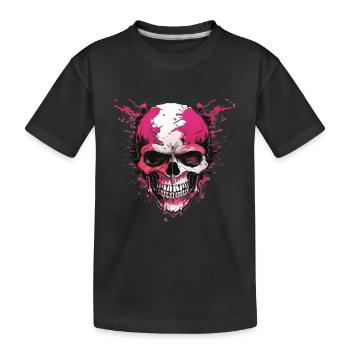 Crânes Crâne Crâne Crâne Os du crâne - T-shirt bio Premium Enfant - noir - Devant