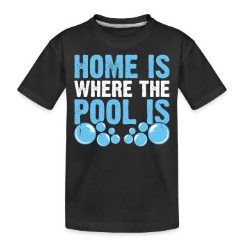 Nageurs de piscine - T-shirt bio Premium Enfant - noir - Devant