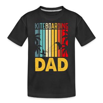 Kitesurf Kitesurfer Kiteboard - T-shirt bio Premium Enfant - noir - Devant