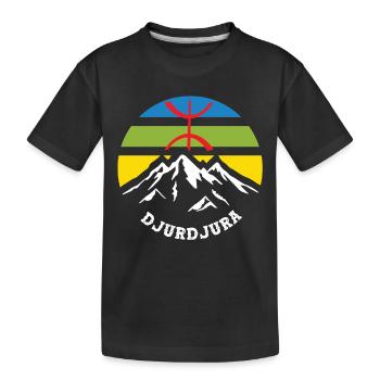 Djurdjura les beaux montagnes kabyle - T-shirt bio Premium Enfant - noir - Devant
