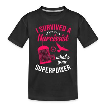 Happy Divorce Party I Survived A - Kinder Premium Bio T-Shirt - Schwarz - Vorne