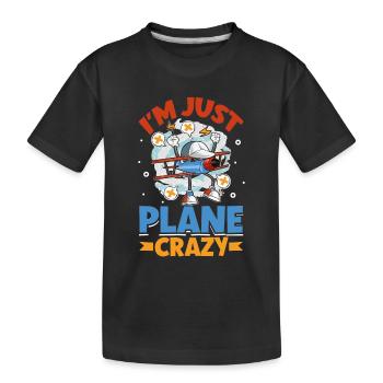 Pilote Aviation Avion Compagnie aérienne Futurs pilotes - T-shirt bio Premium Enfant - noir - Devant