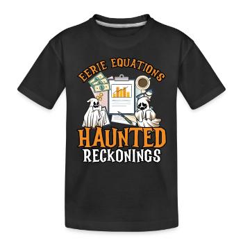Unheimliche Gleichungen Gespenstische Berechnungen - Kinder Premium Bio T-Shirt - Schwarz - Vorne