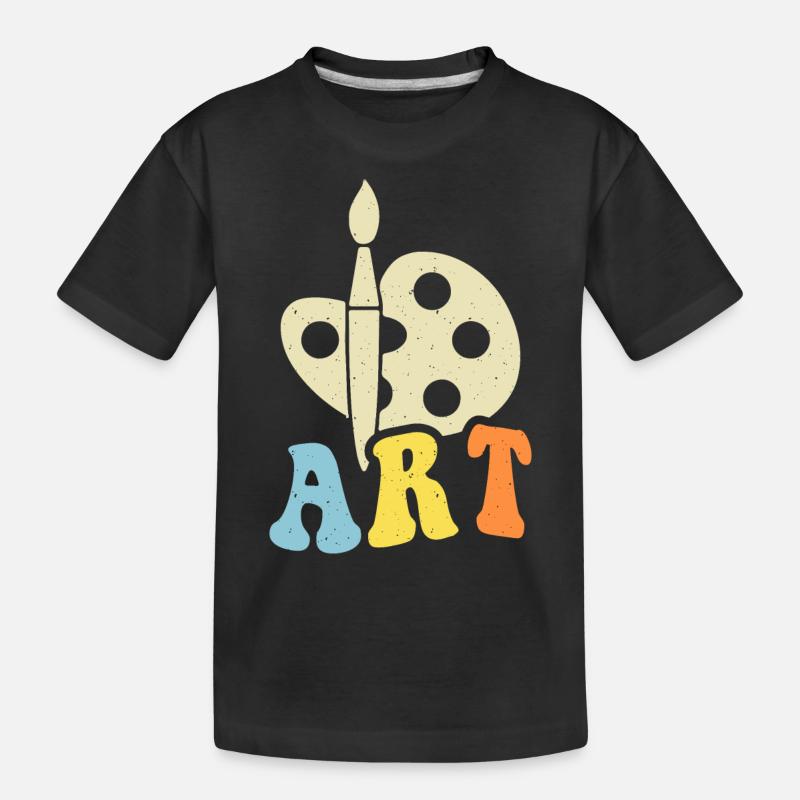 Künstler - Kinder Premium Bio T-Shirt - Schwarz