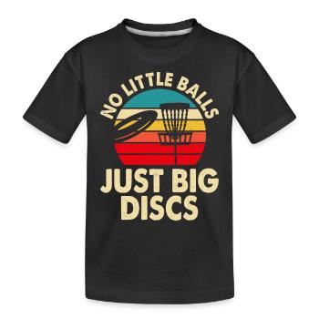 Discgolf Disc Golf - Kinder Premium Bio T-Shirt - Schwarz - Vorne