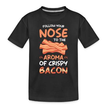 Cadeau Jambon de Bacon - T-shirt bio Premium Enfant - noir - Devant