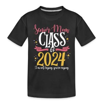 Proud Mama Senior Mom Class of 2024 Funny - Kinder Premium Bio T-Shirt - Schwarz - Vorne