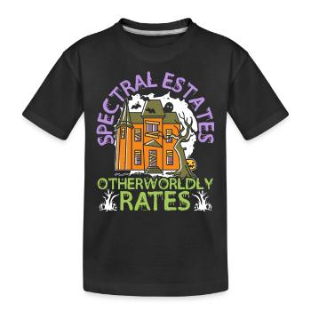 Spectral Estates Andersweltliche Tarife Halloween - Kinder Premium Bio T-Shirt - Schwarz - Vorne