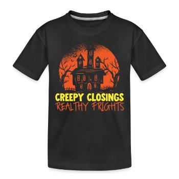 Creepy Degrees Courtage immobilier de Realty Fright - T-shirt bio Premium Enfant - noir - Devant
