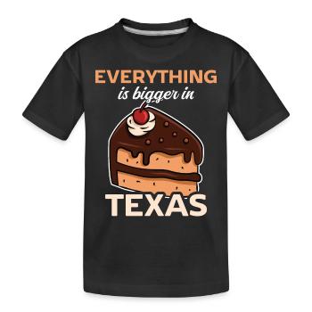 Un gâteau design texan pour les fiers Texans - T-shirt bio Premium Enfant - noir - Devant