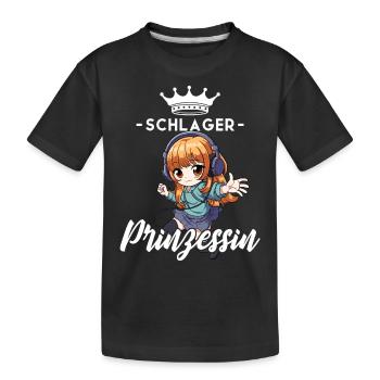 Schlager Prinzessin - Kinder Premium Bio T-Shirt - Schwarz - Vorne