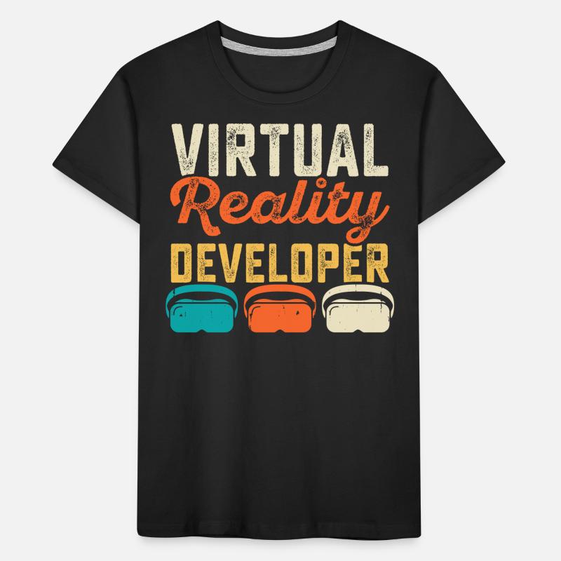 VR Virtual Reality Kids' Premium Organic T-Shirt