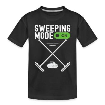 Joueurs de curling - T-shirt bio Premium Enfant - noir - Devant
