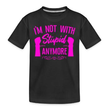 Happy Divorce Party I'm Not With - Kinder Premium Bio T-Shirt - Schwarz - Vorne