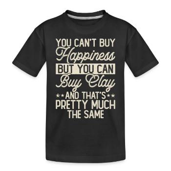 Töpfern Töpferei Töpfer - Kinder Premium Bio T-Shirt - Schwarz - Vorne