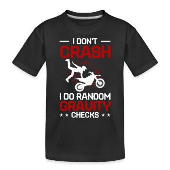 Motocross - Kids' Premium Organic T-Shirt - black - Front