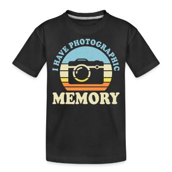 Photographe - T-shirt bio Premium Enfant - noir - Devant