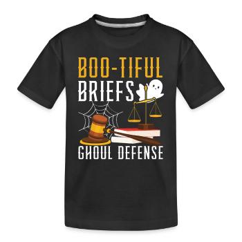 Slips boo-tiful Ghoul Avocat de la défense Halloween - T-shirt bio Premium Enfant - noir - Devant