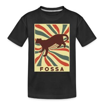 Fossa Rétro Vintage - T-shirt bio Premium Enfant - noir - Devant