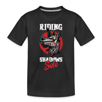Dark Unicorn Horror Unicorn Midnight Unicorn - Kids' Premium Organic T-Shirt - black - Front